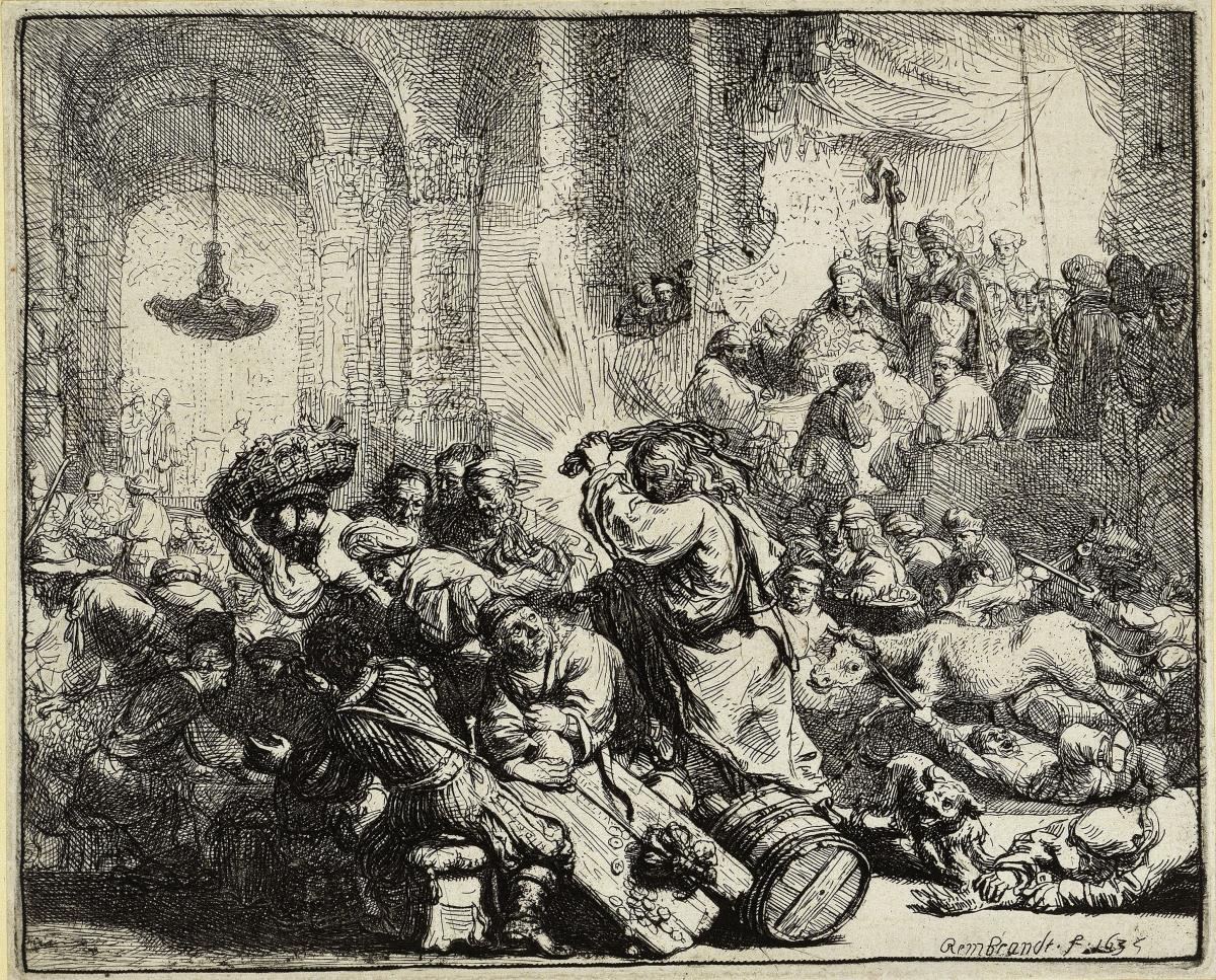 Christus vertreibt die Händler aus dem Tempel