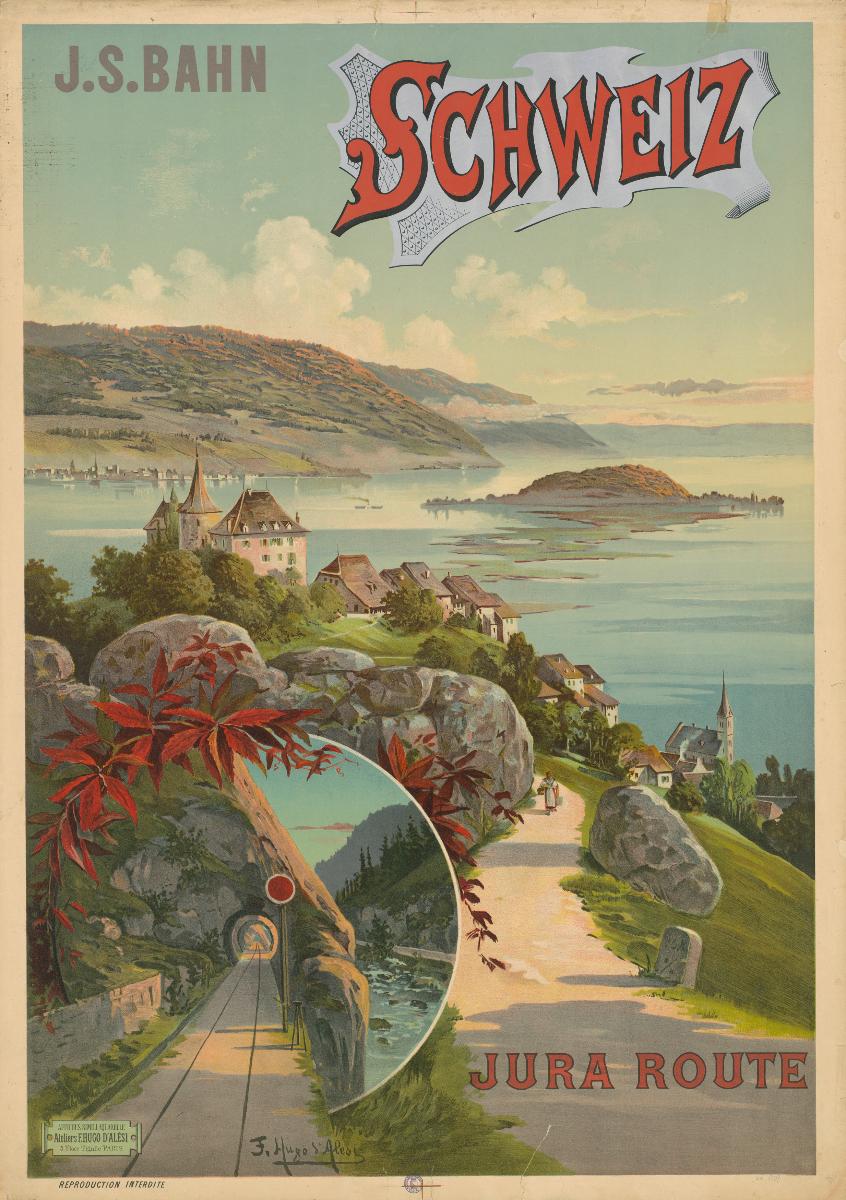 Schweiz. J. S. Bahn Jura Route