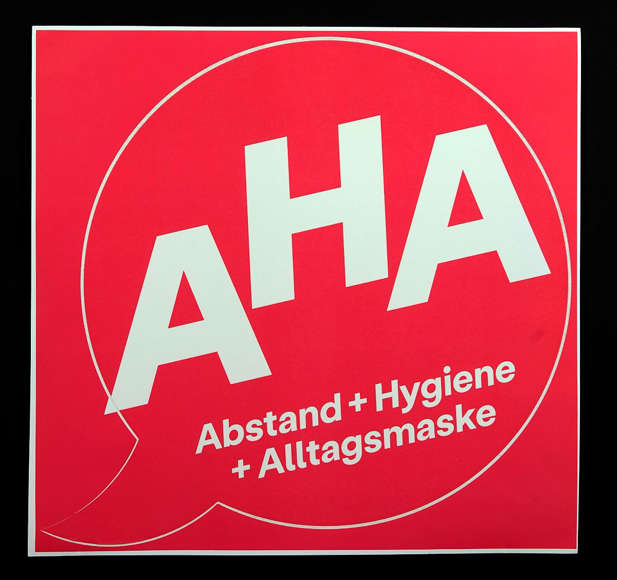 AHA – Abstand + Hygiene + Alltagsmaske