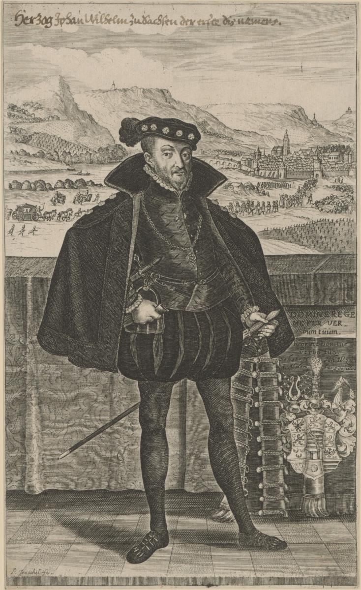 Porträt des Johann Wilhelm I., Herzog von Sachsen-Weimar-Coburg und Gotha