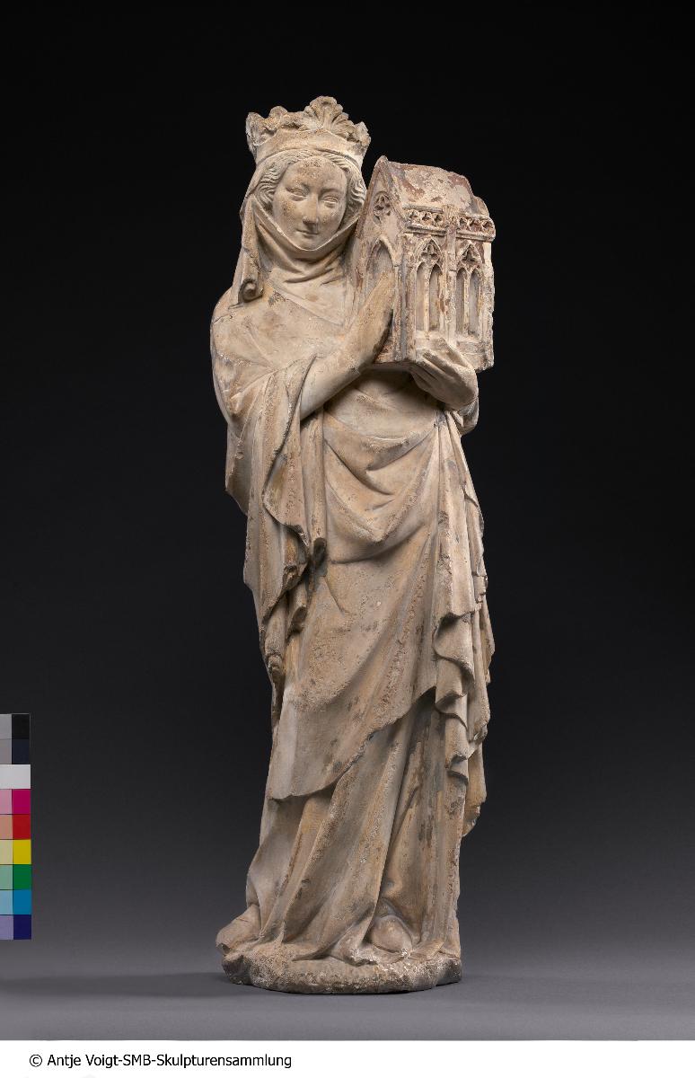 Königin Jeanne de Navarre als Stifterin