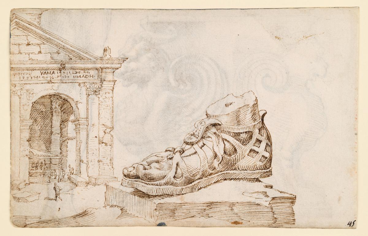 Kolossalfuß und Porticus Octaviae