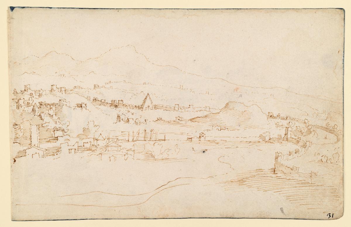 Blick auf Rom vom Gianicolo aus