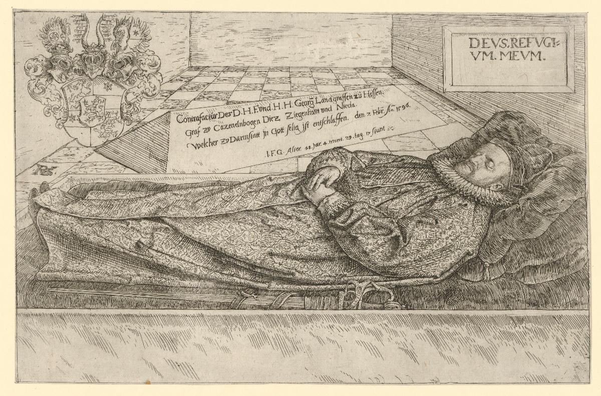 Landgraf Georg auf dem Totenbett