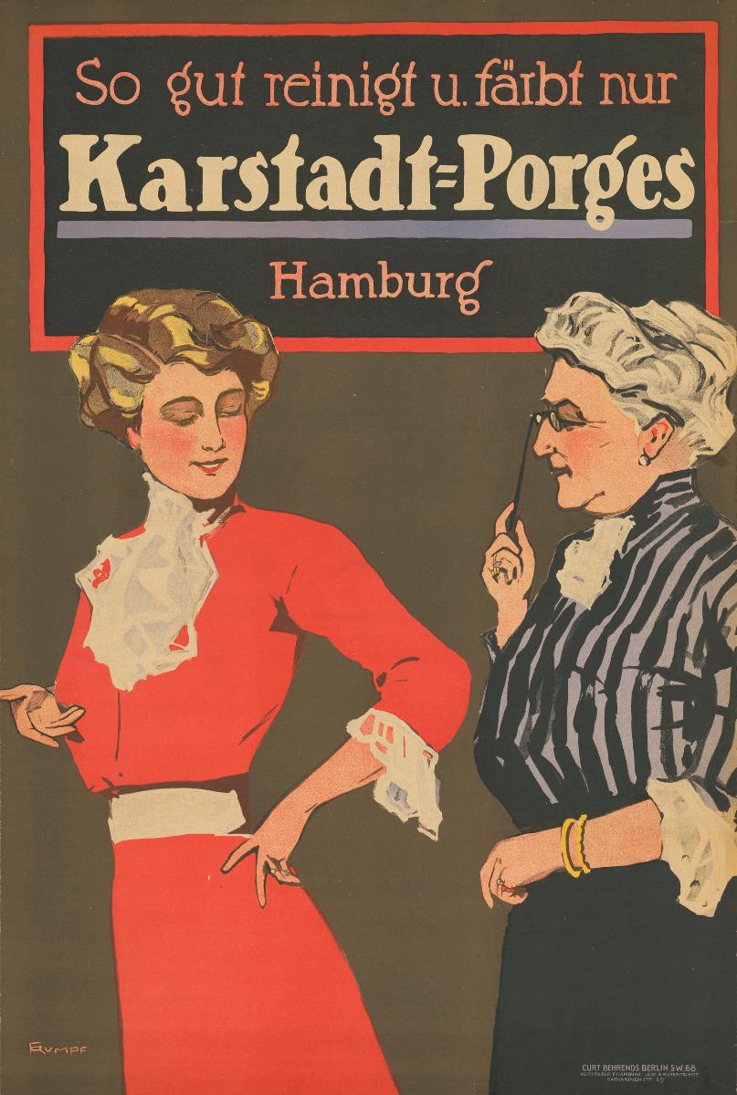 So gut reinigt und färbt nur Karstadt-Porges. Hamburg