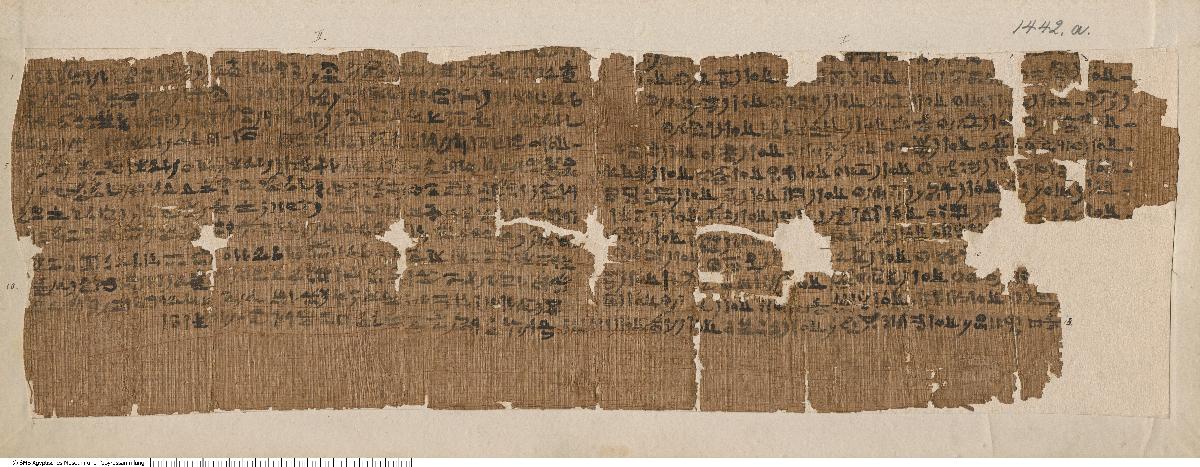 Hieratischer Papyrus mit dem Totenbuch der Senchonsis