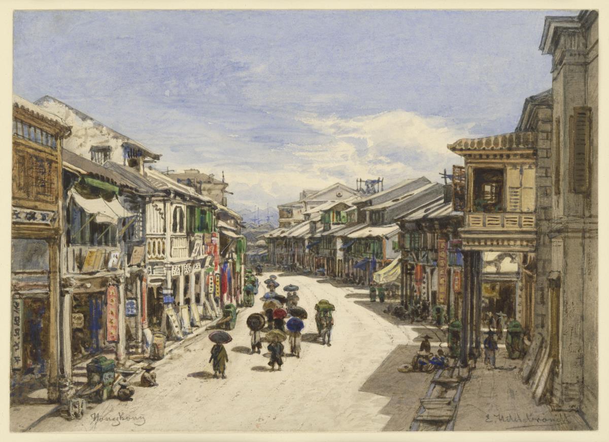 Straße in Hongkong