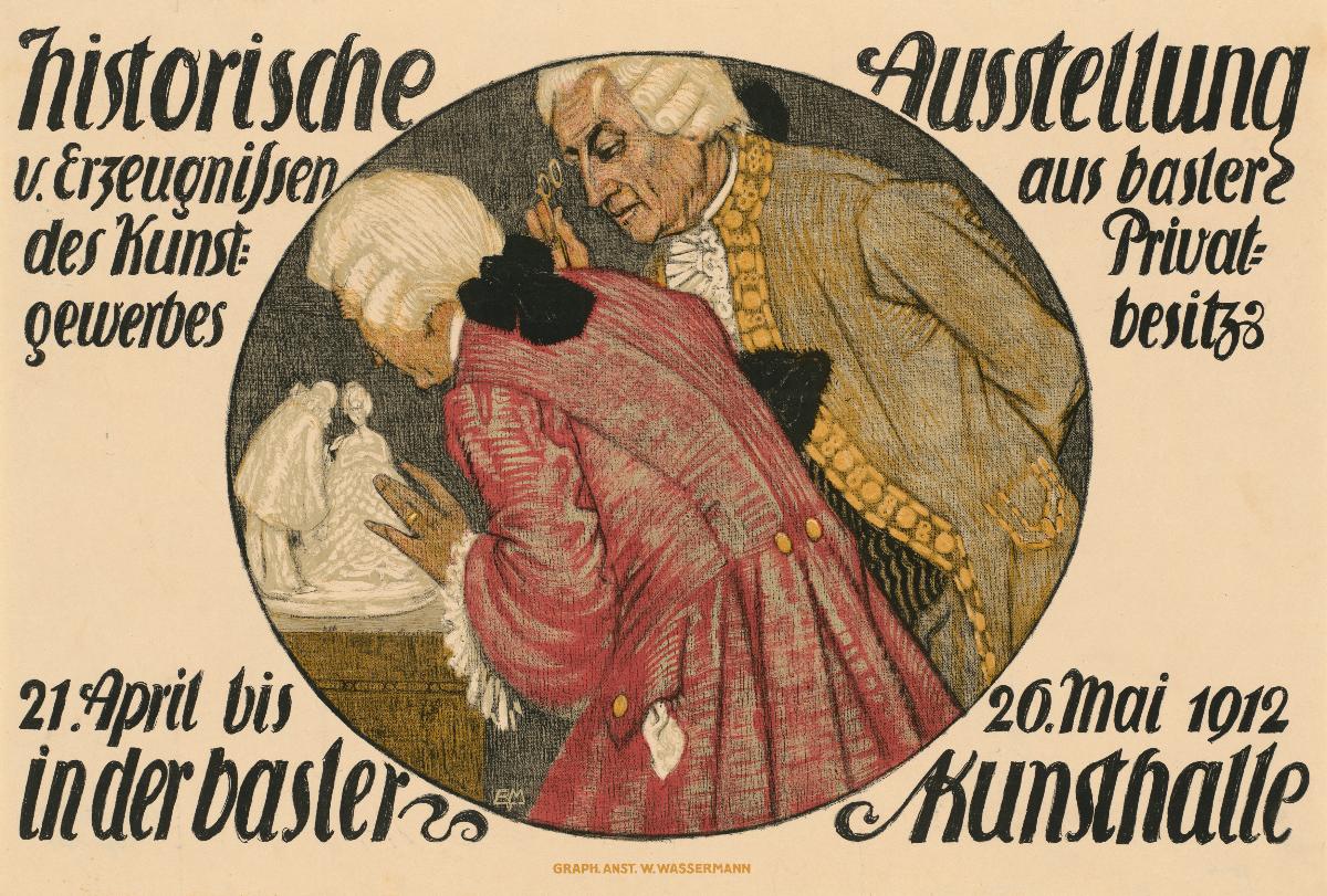 Kunsthalle Basel. historische Ausstellung Kunstgewerbe aus Privatbesitz