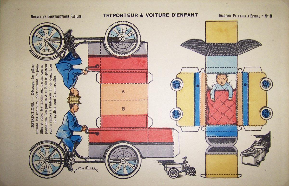 Nouvelles constructions faciles. Tri-porteur & voiture d'enfant.