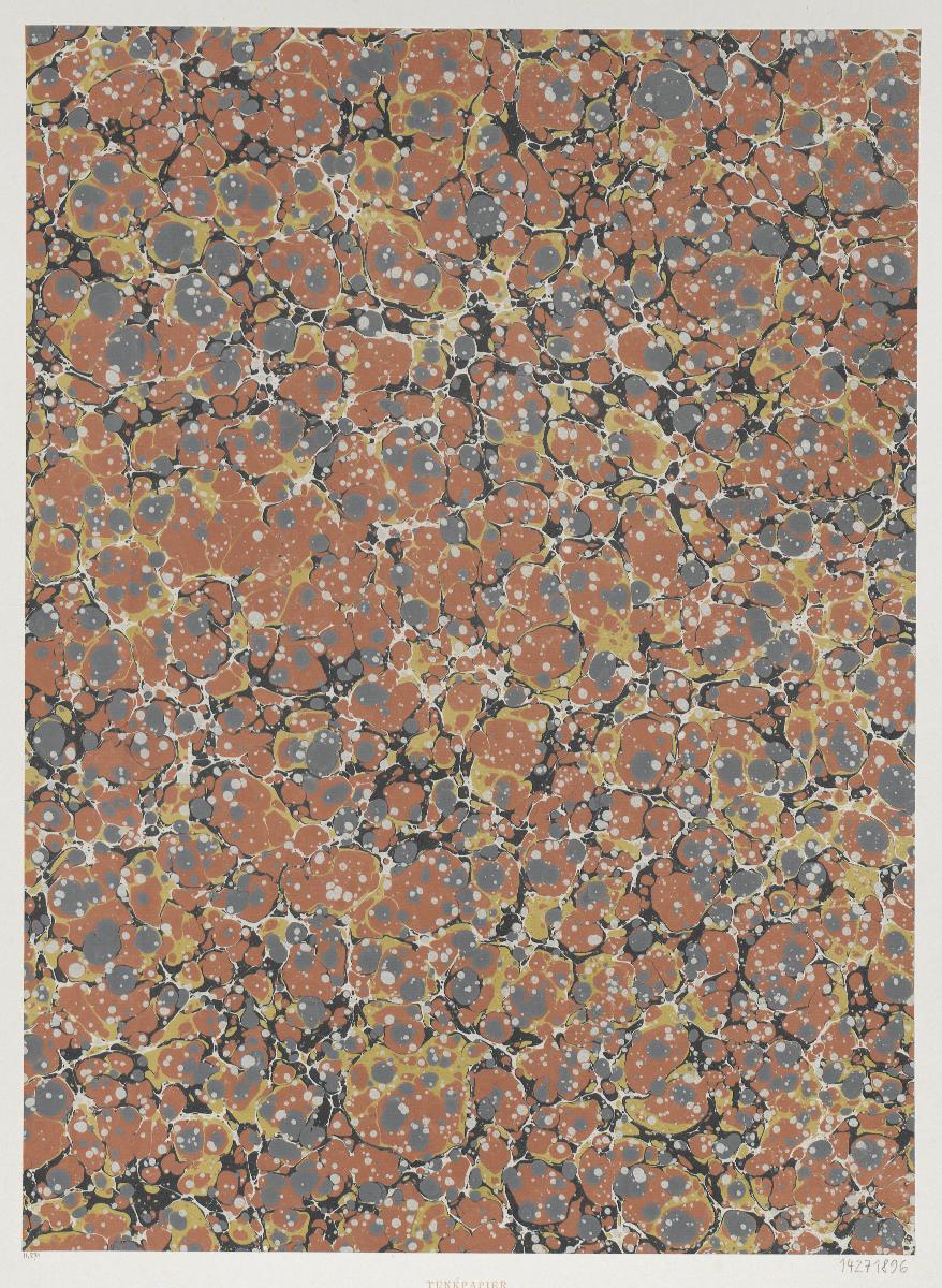 Steinmarmorpapier (nach alten Mustern, Paris)