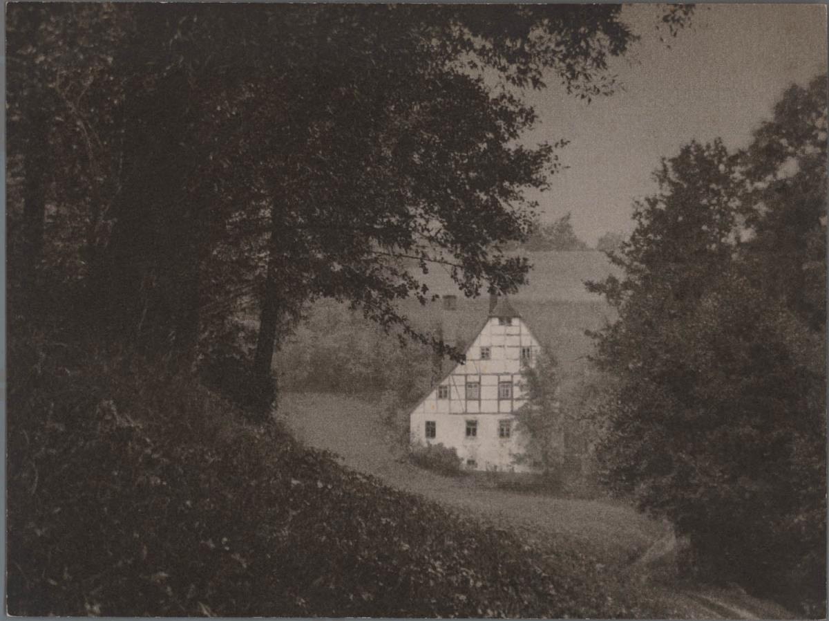 Landschaft mit Fachwerkhaus