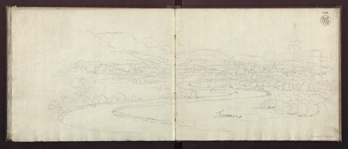Ideale südliche Landschaft in der Art einer "Weltenlandschaft"