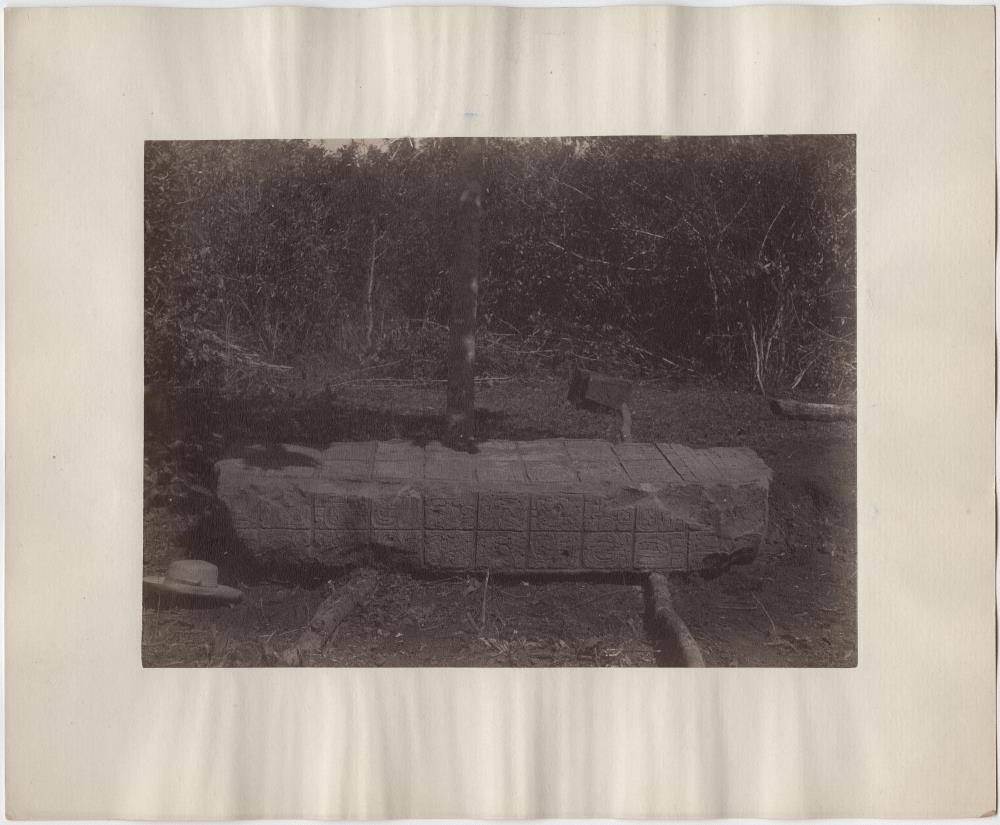 Stele 9, Nordostseite. Am Ort der Fundstelle.