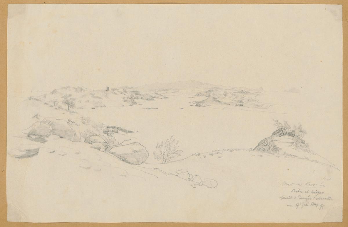 Ägypten-Expedition, Sudan, 2. Kataraktgebiet, Zeltlager
