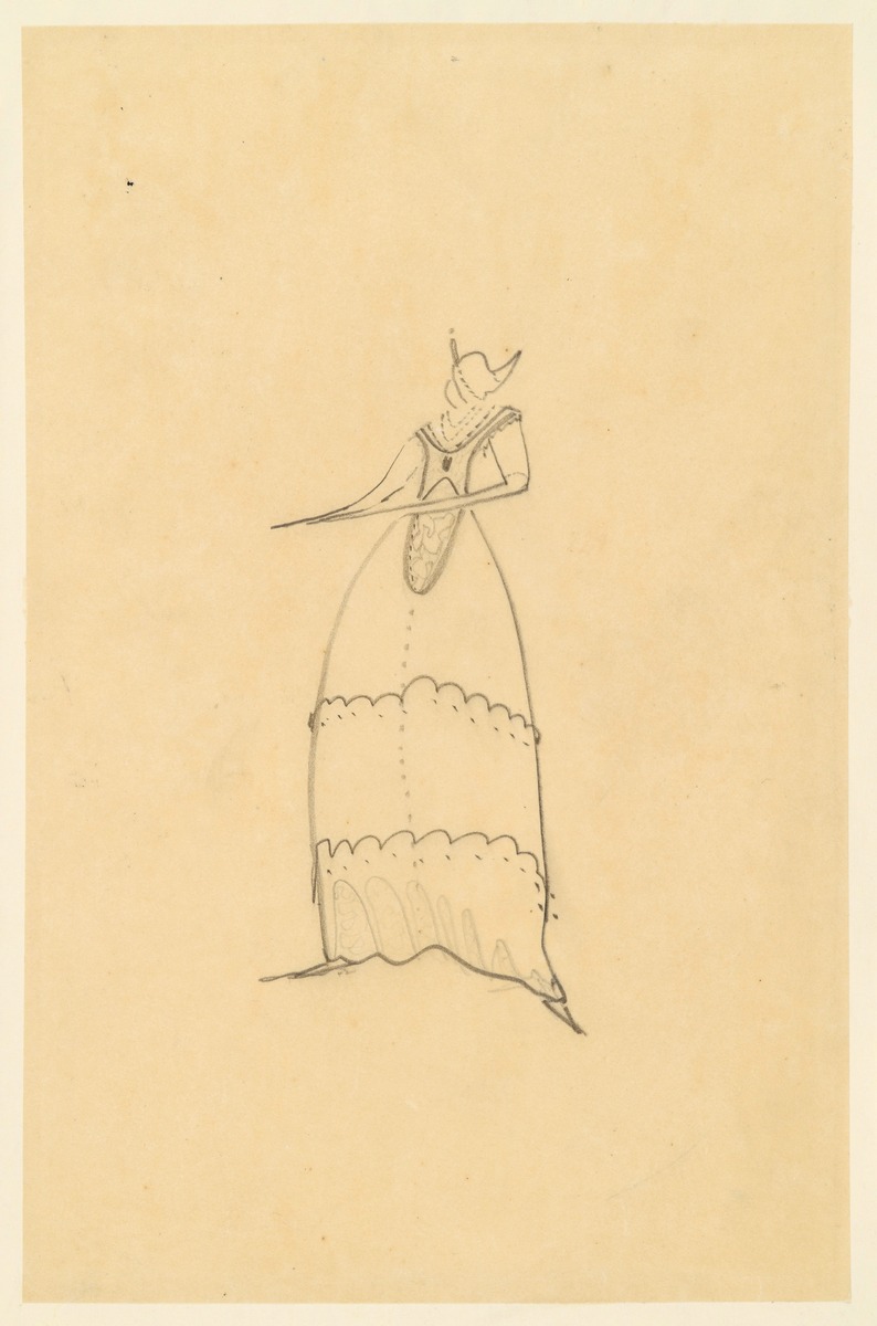 Kleiderentwurf für Luise Mendelsohn