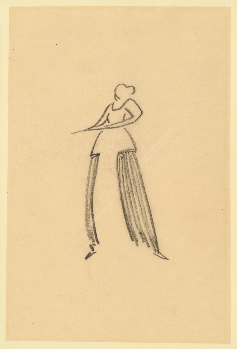 Kleiderentwurf für Luise Mendelsohn