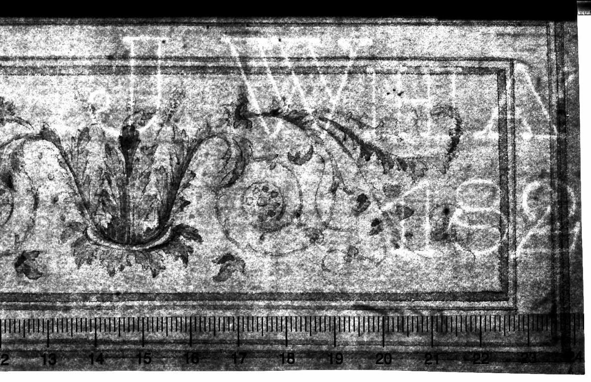 Rankenornament in Kassettenumrahmung