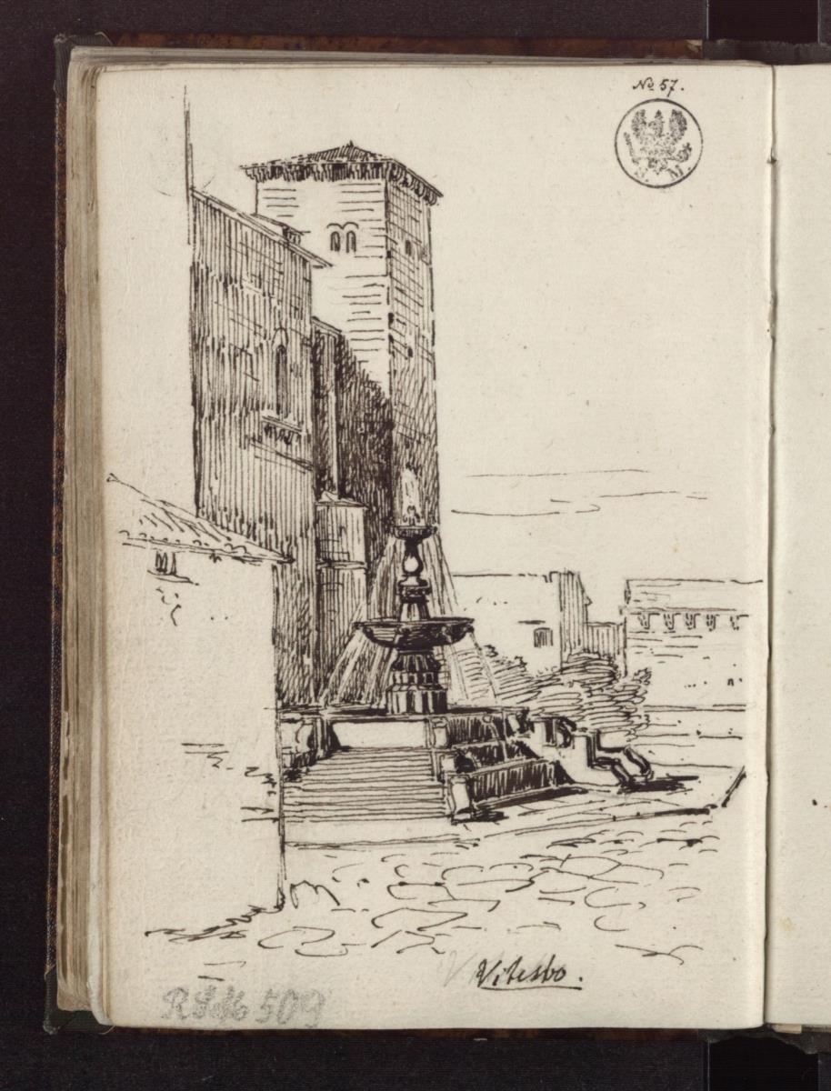 Brunnen auf der Piazza della Rocca in Viterbo