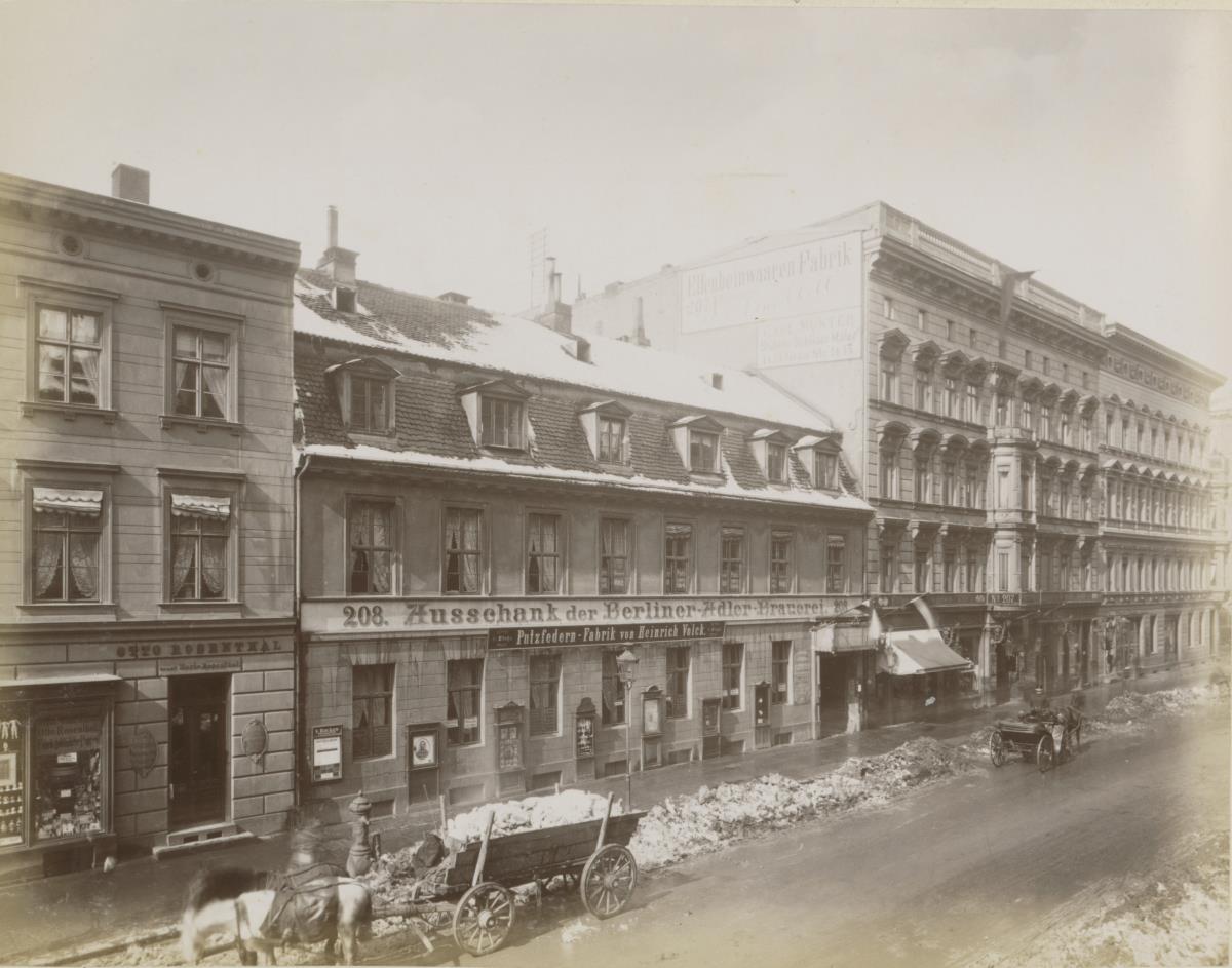 Berlin, Die Häuser Friedrichstraße 209 bis 206