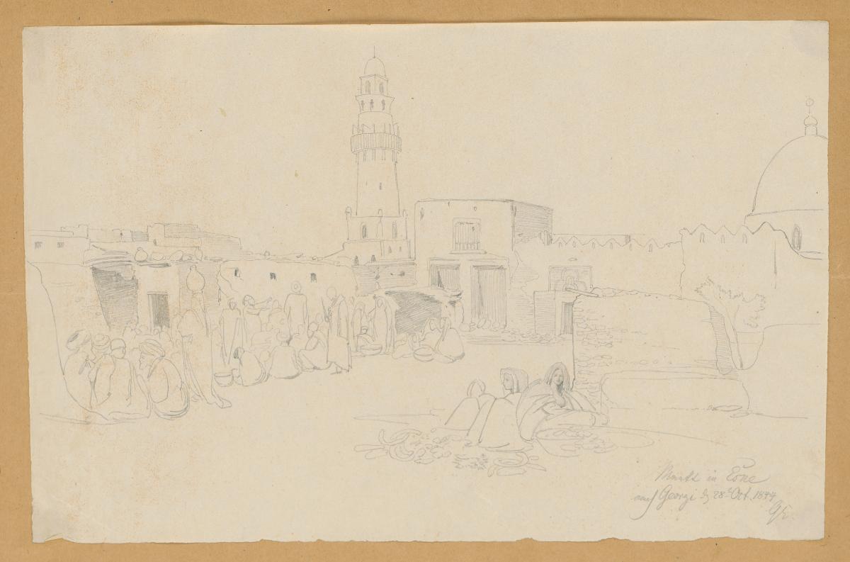 Ägypten-Expedition, Esna, Markt