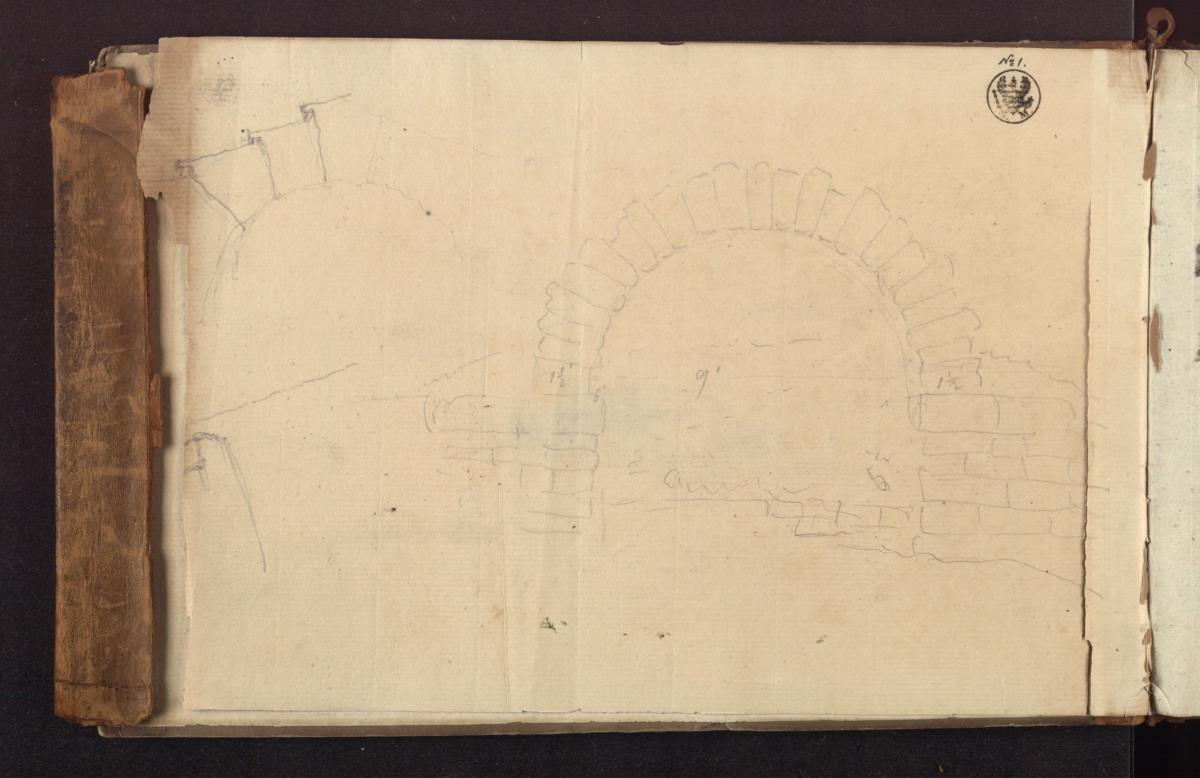 Mauerfragment & Torbogen bei Fiesole