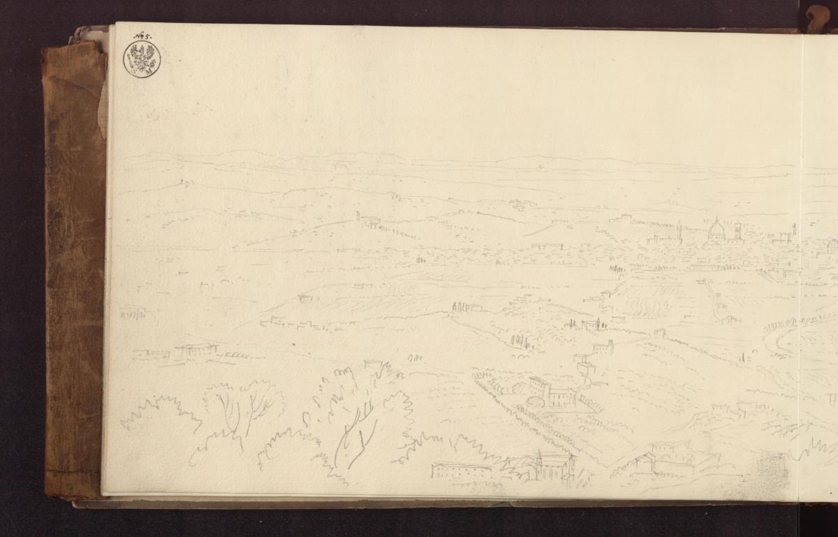 Aussicht von Fiesole auf die Ebene von Florenz