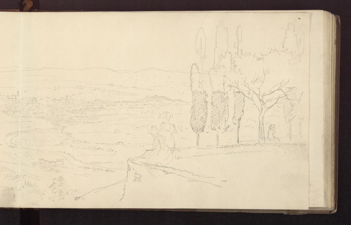 Aussicht von Fiesole auf die Ebene von Florenz