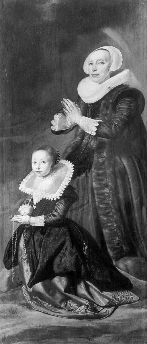 Bildnis einer älteren Dame (Stifterin) und ihrer Tochter
