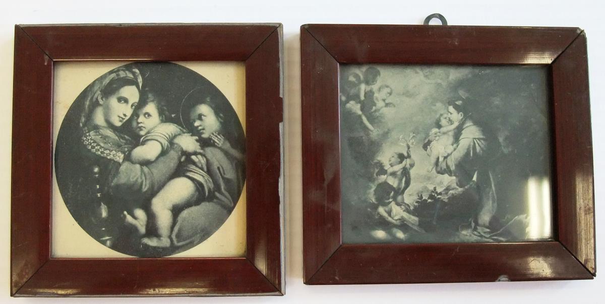 a) Madonna della Sedia; b) Heiliger Antonius