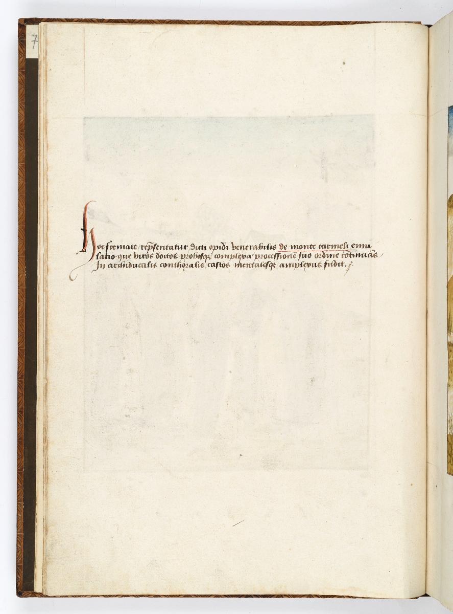 Einzug der Johanna von Kastilien in Brüssel am 9. Dezember 1496: Kommentar zu Karmelitermönche mit roter Fahne in hügeliger Landschaft