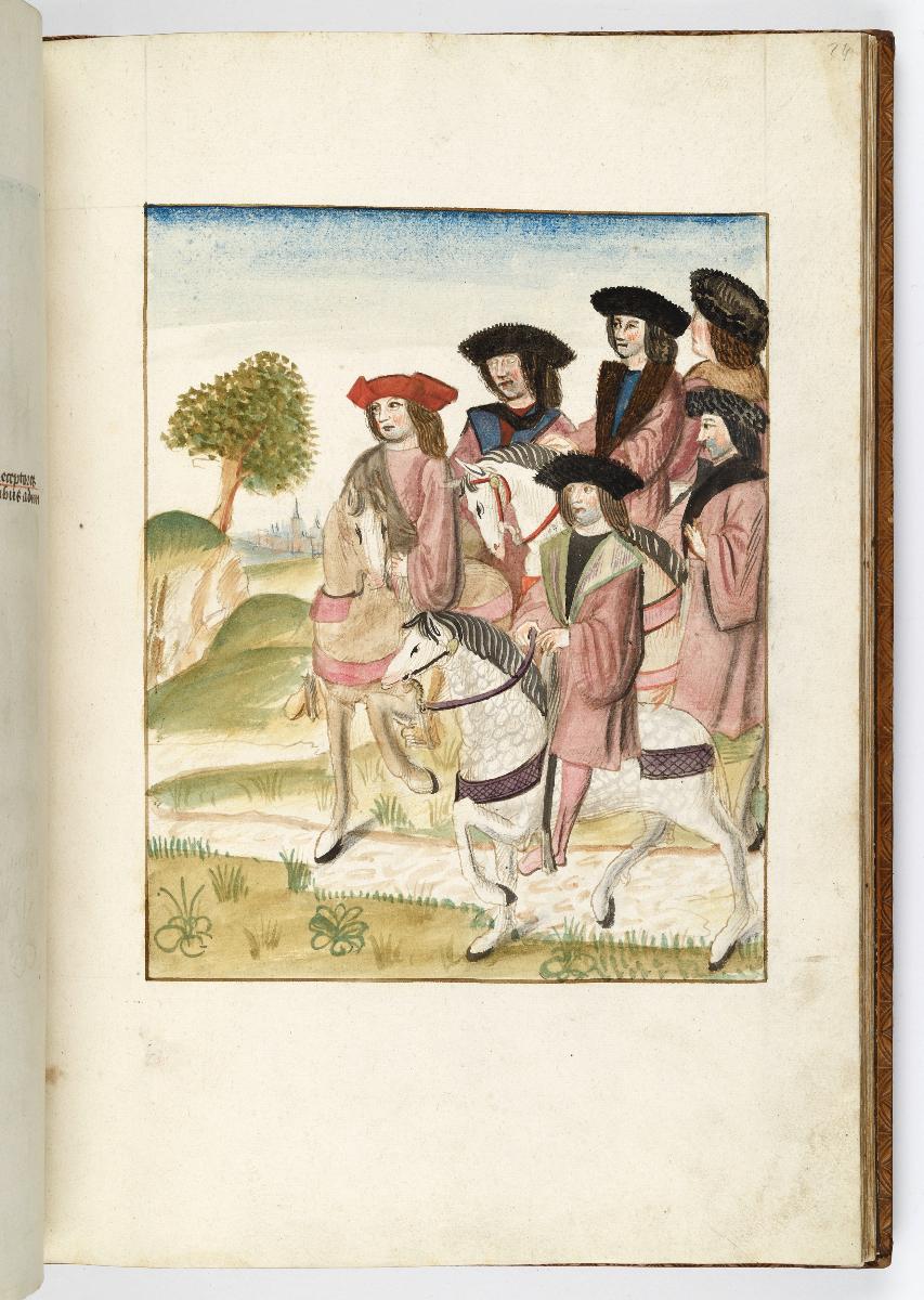 Einzug der Johanna von Kastilien in Brüssel am 9. Dezember 1496: Sechs "Receptores" zu Pferd