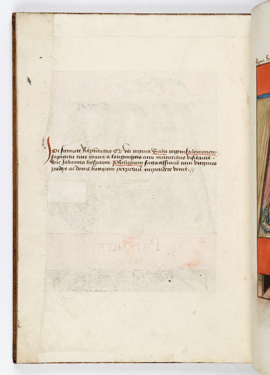 Einzug der Johanna von Kastilien in Brüssel am 9. Dezember 1496: Lebende Bilder: Kommentar zu Salomo und die Königin von Saba