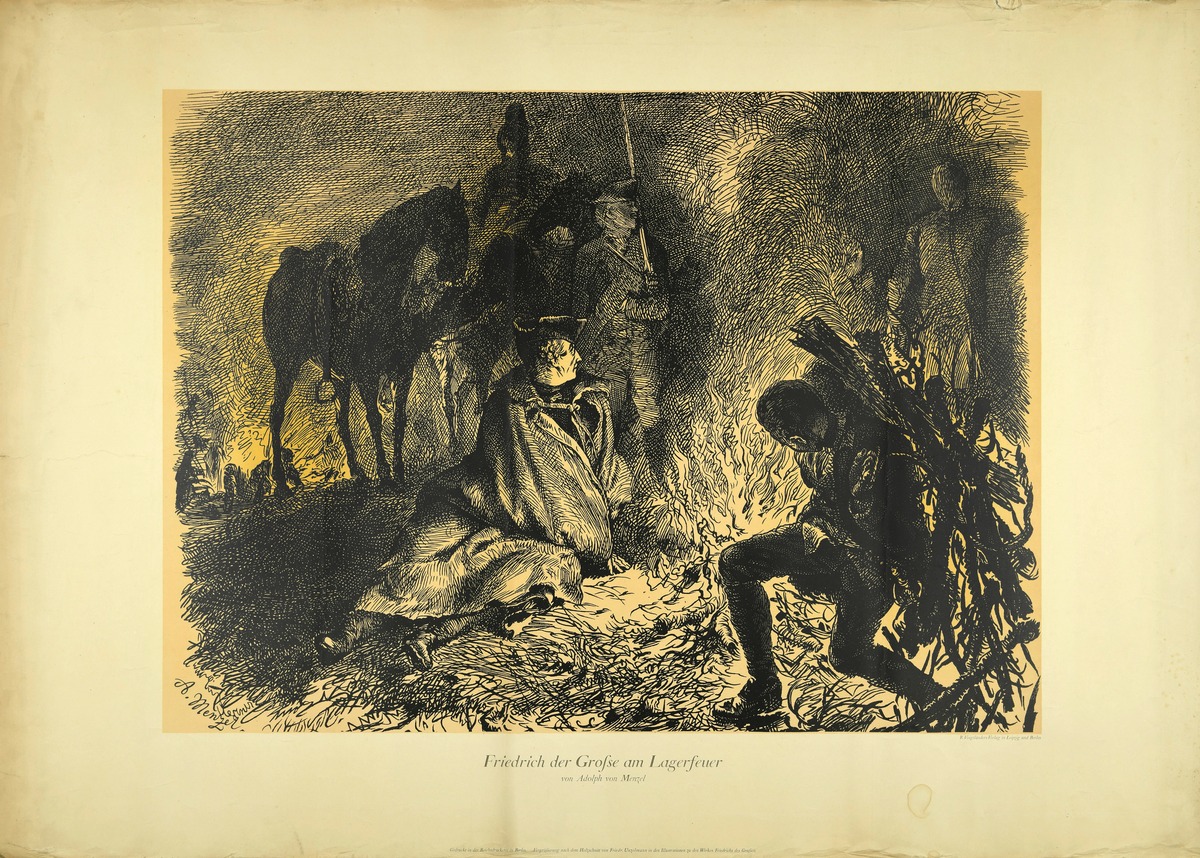 Friedrich der Grosse am Lagerfeuer