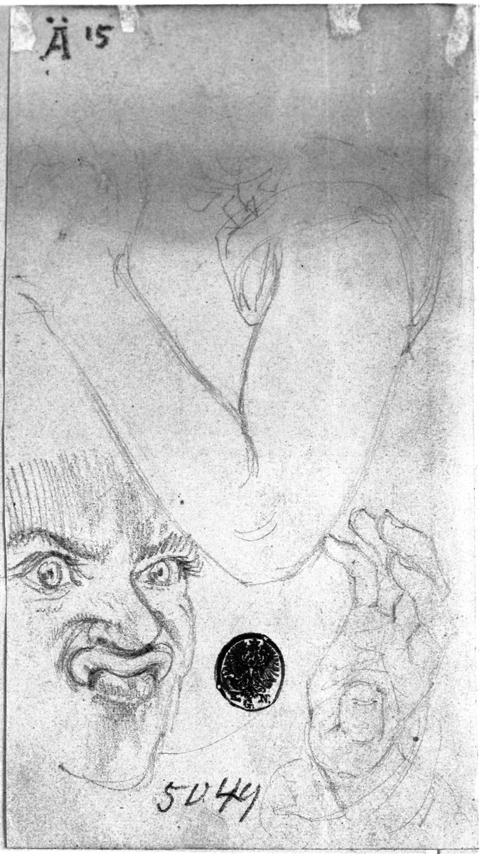 Arm-, Hand- und Gesichtsstudie