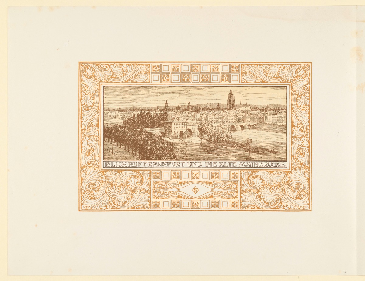 Probedruck, vermutlich zu Bilder vom Rhein und Mosel von J. V. Cissarz