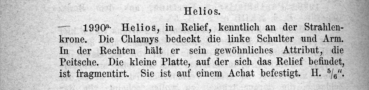 Kleines Relief mit Helios