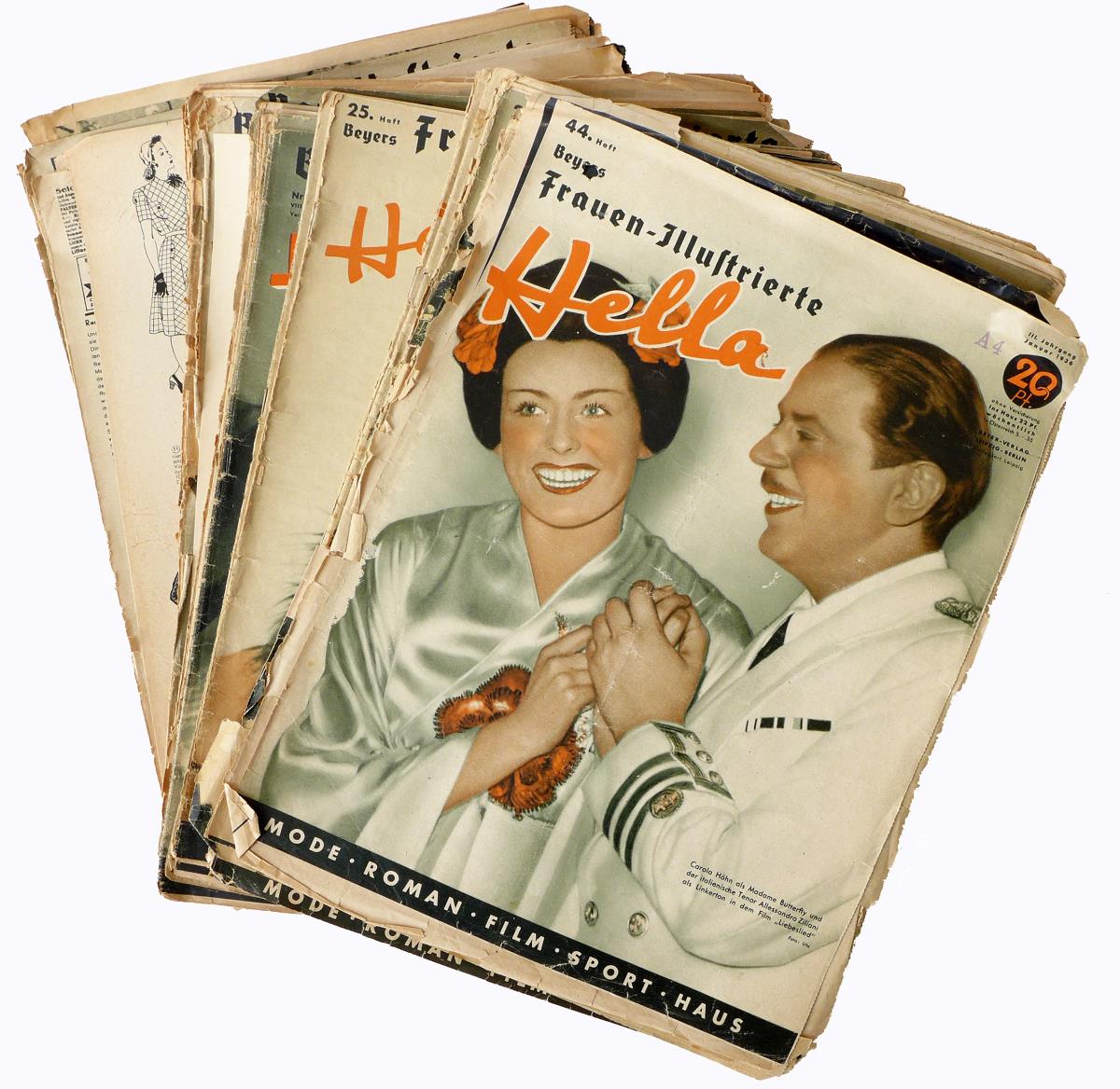 Beyer's Frauenillustrierte Hella - Mode - Roman - Sport - Schönheitspflege