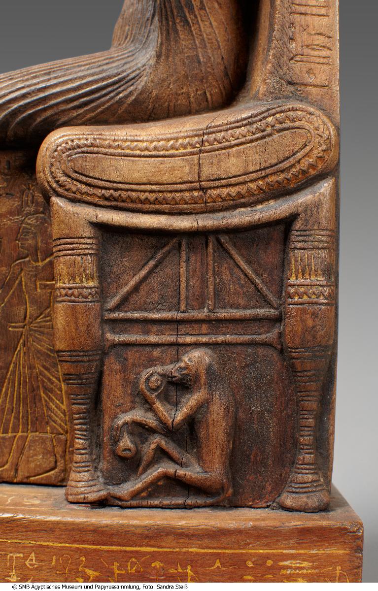 Sitzfigur des Vorstehers der Handwerker, Amenemope, und seiner Frau Hathor