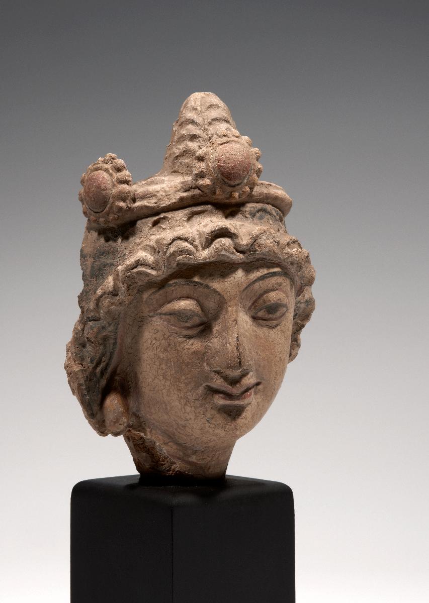 Kopf eines Bodhisattva mit Diadem