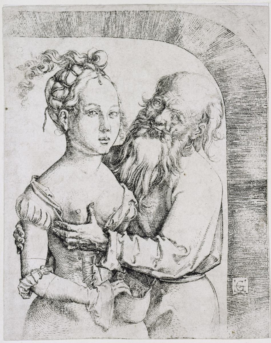 Der lüsterne Alte (Ungleiches Paar)