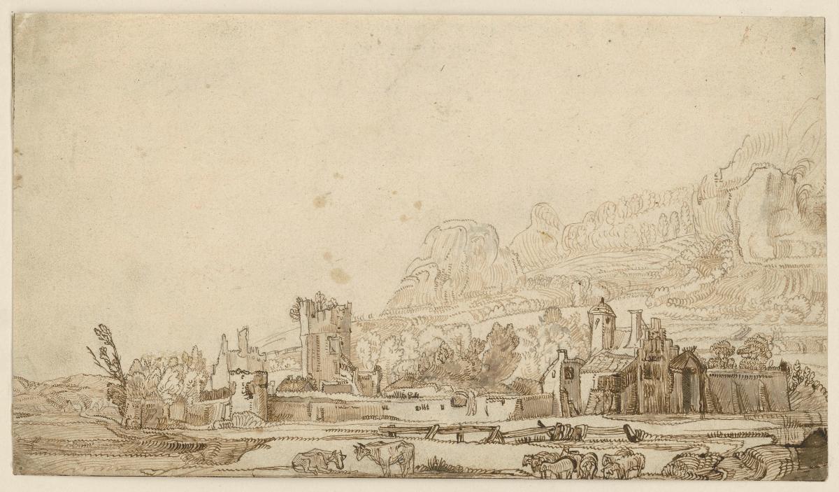 Die Ruine Huys te Kleef bei Haarlem