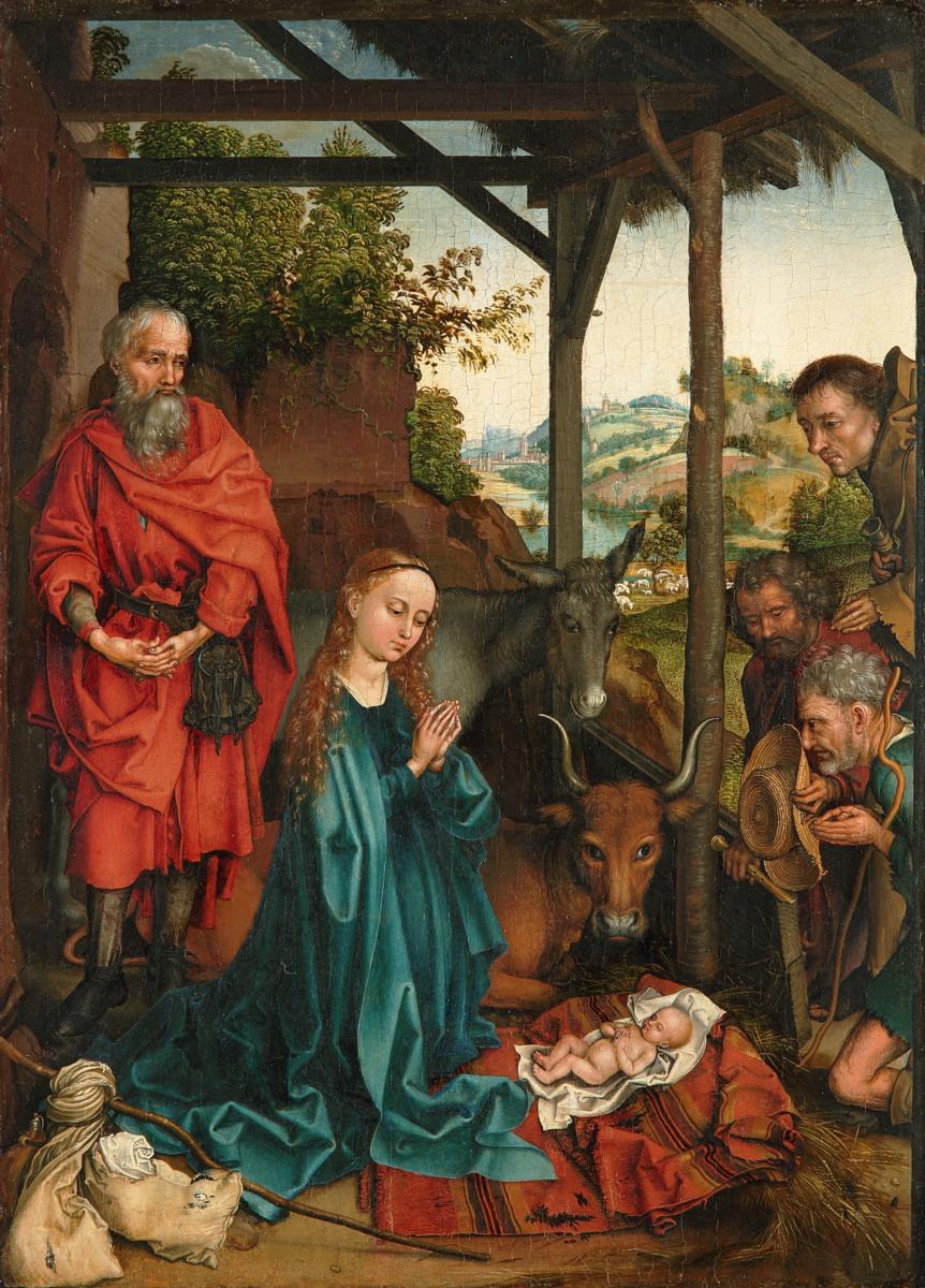 Die Geburt Christi mit der Anbetung der Hirten