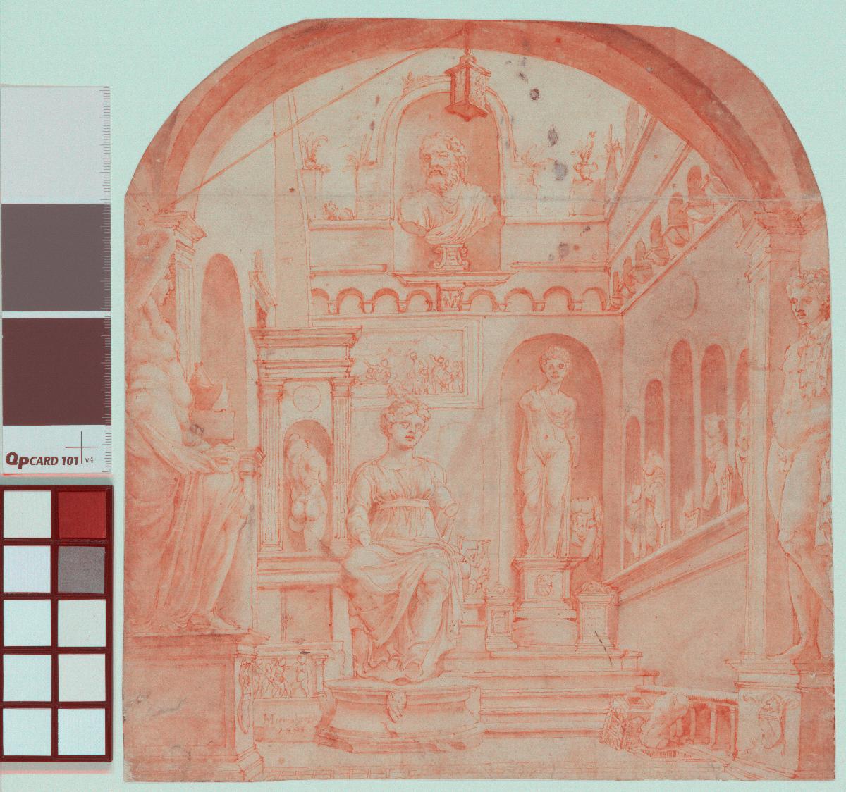 Statuenhof der Casa Sassi in Rom