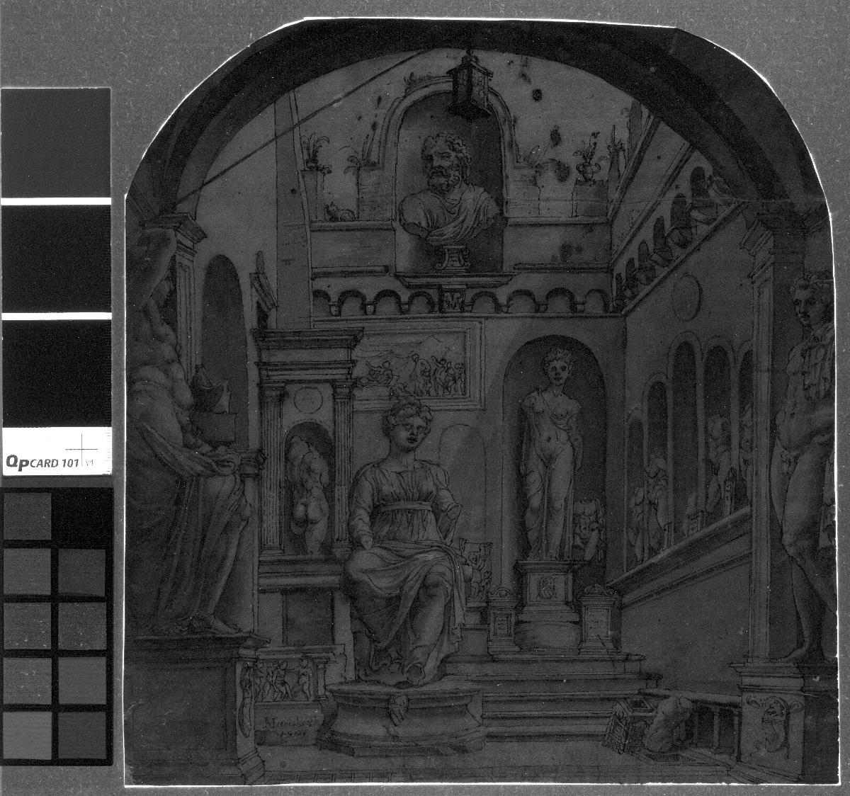 Statuenhof der Casa Sassi in Rom