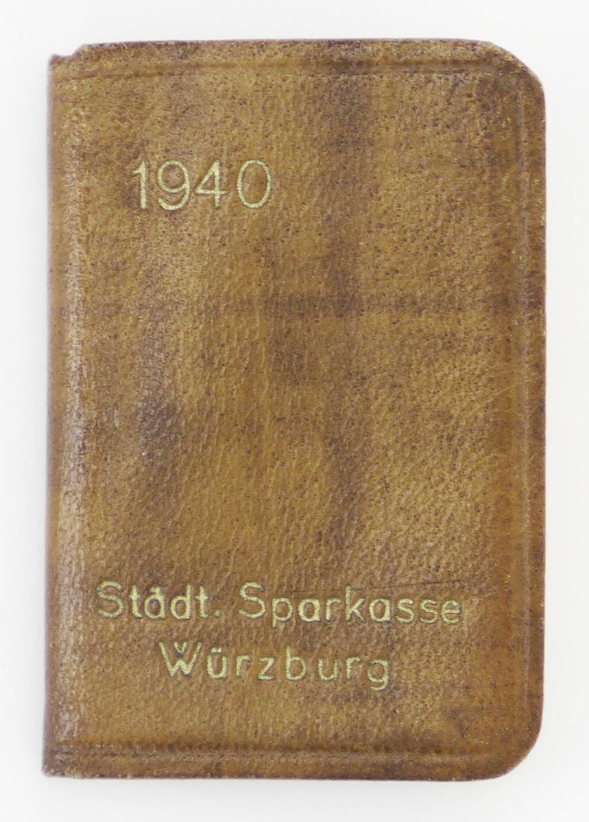 Geldtaschen-Kalender für das Schaltjahr 1940 / Städt. Sparkasse Würzburg