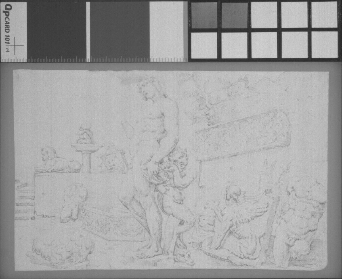 Unterer Statuenhof der Casa Gallo