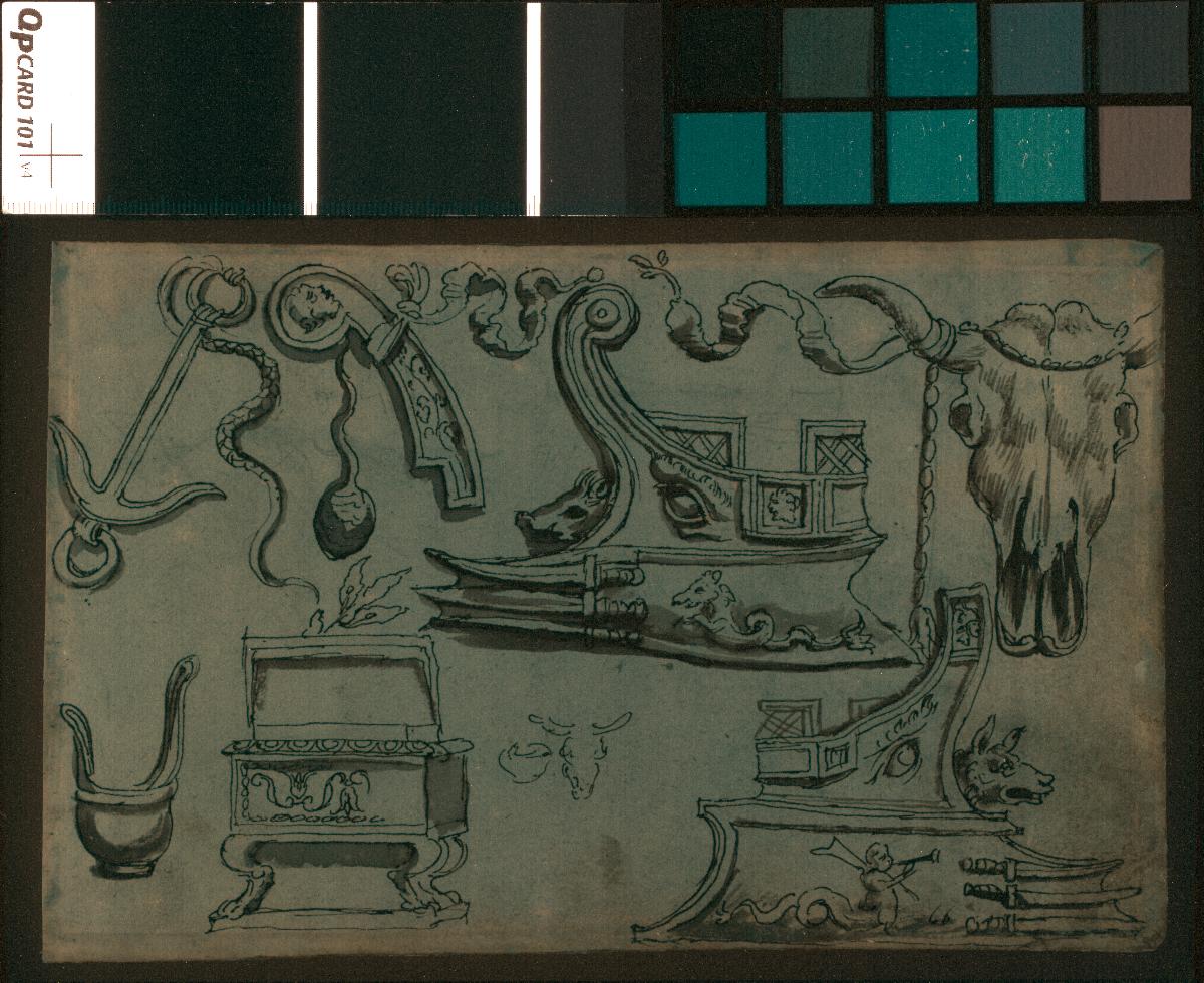 Motive eines augusteischen Frieses aus San Lorenzo fuori le Mura