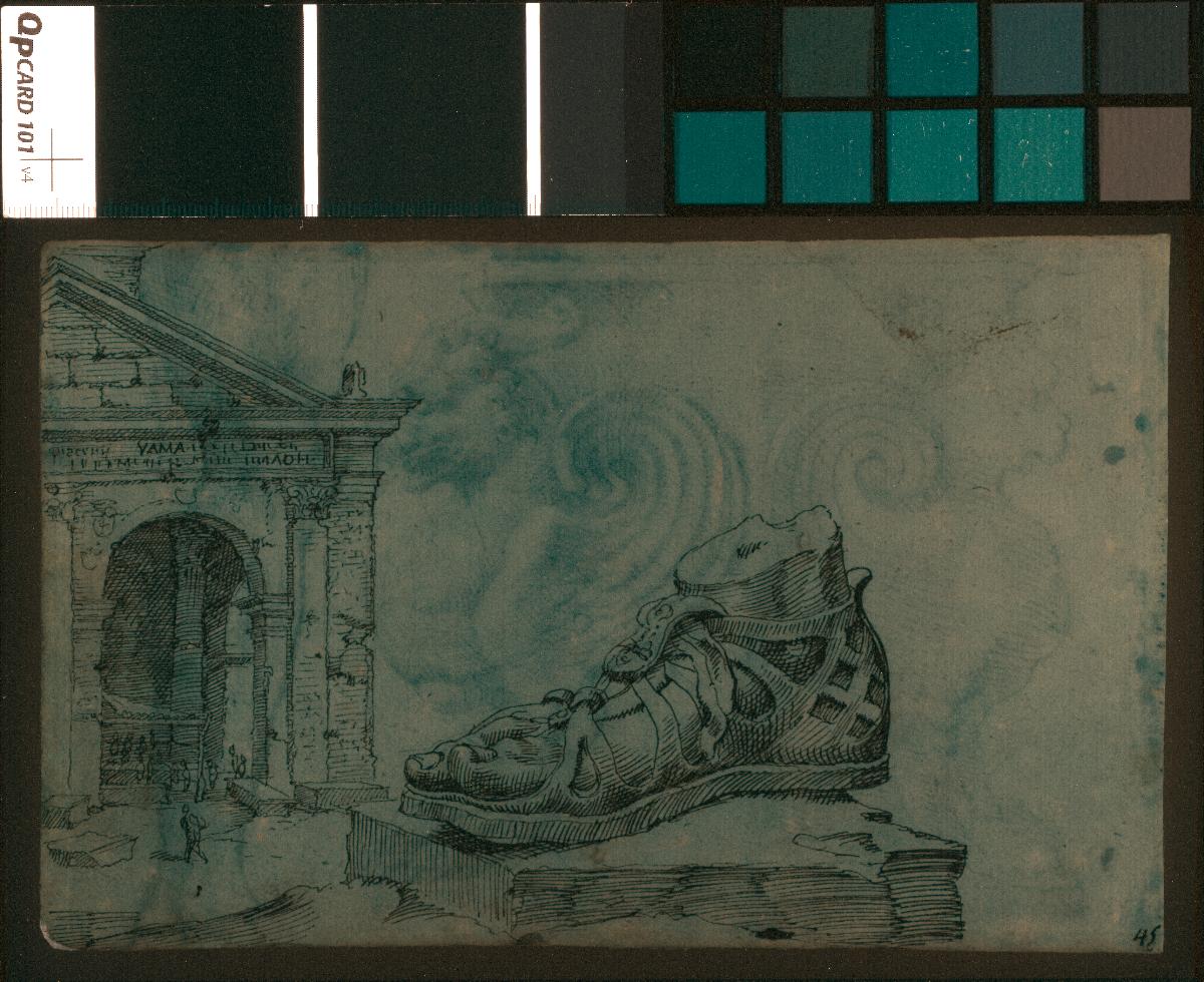Kolossalfuß und Porticus Octaviae