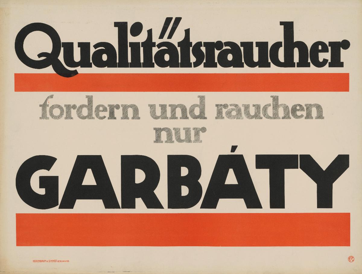 Qualitätsraucher fordern und rauchen nur Garbáty