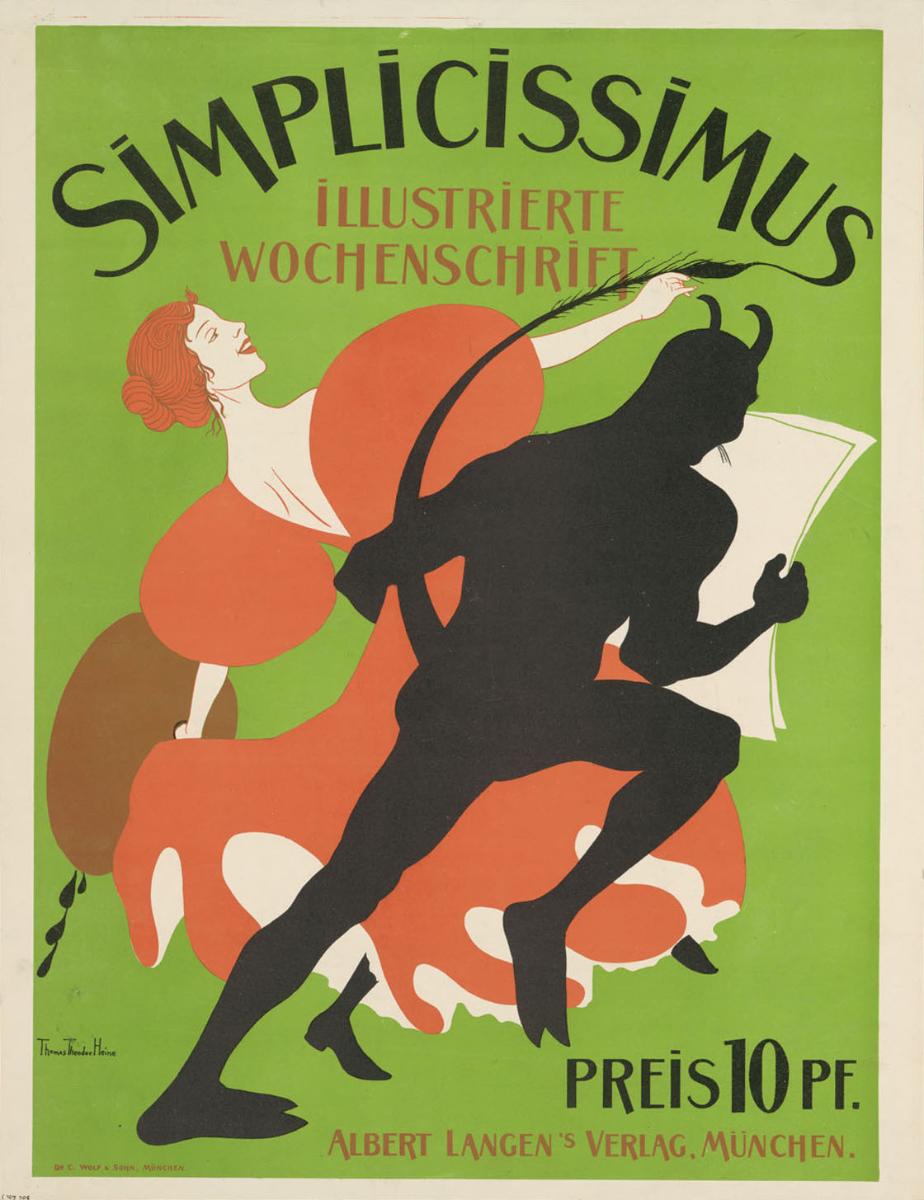 Simplicissimus. Illustrierte Wochenschrift. 10 Pf.